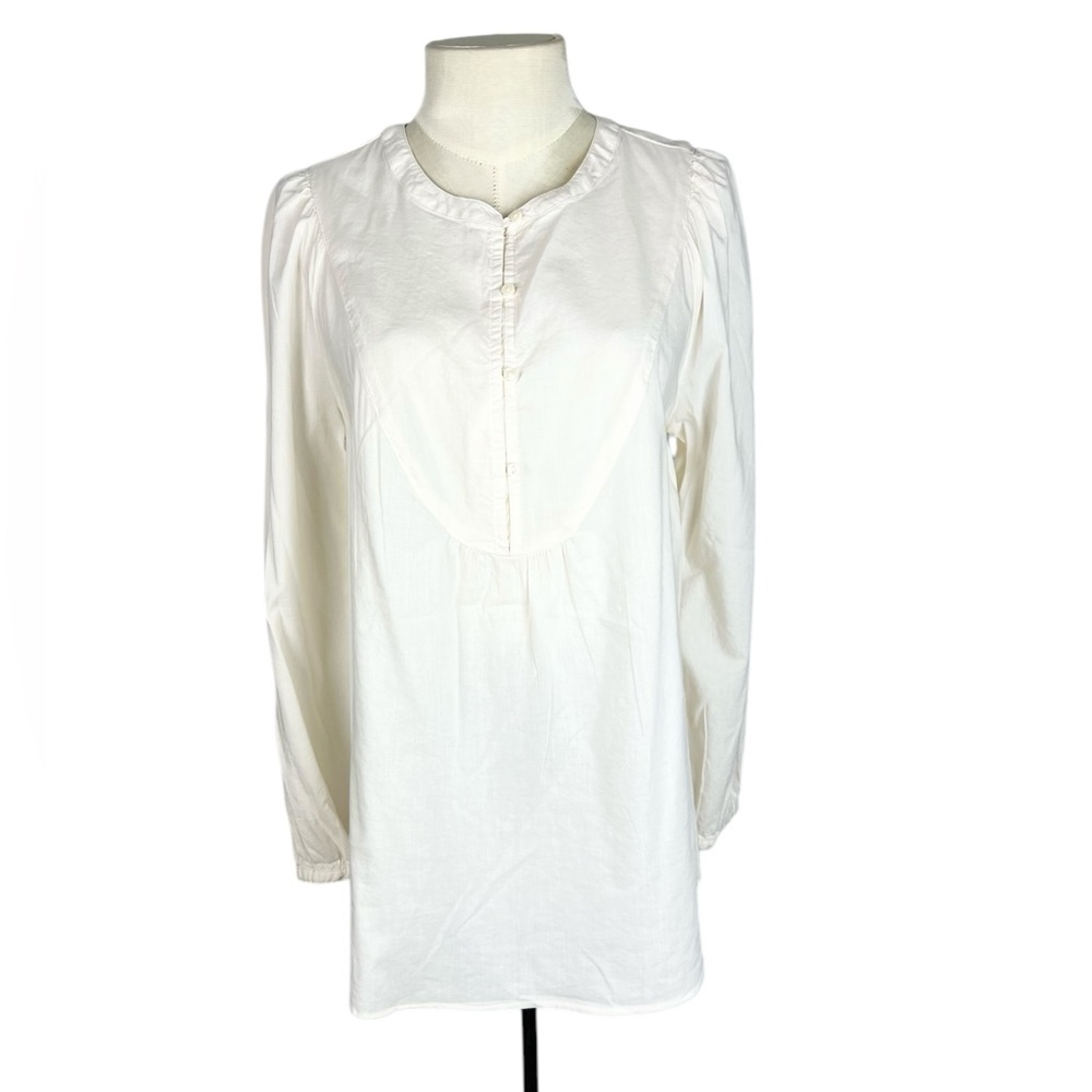 Old Navy cream color popover top Size Small poet romantic prairie minimalist